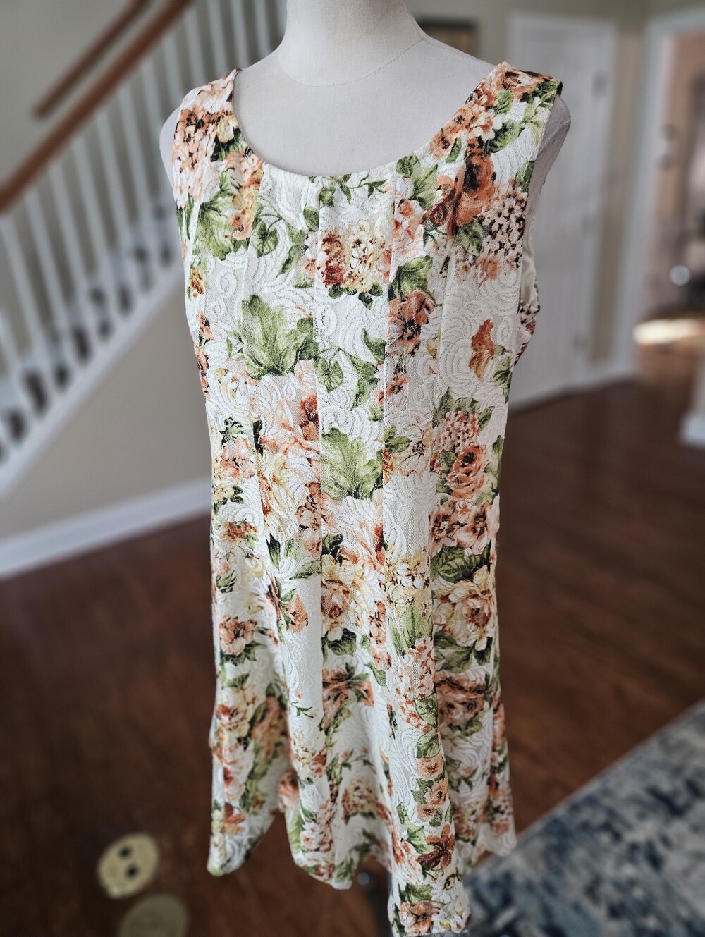 Perceptions Floral Dress Petite Large